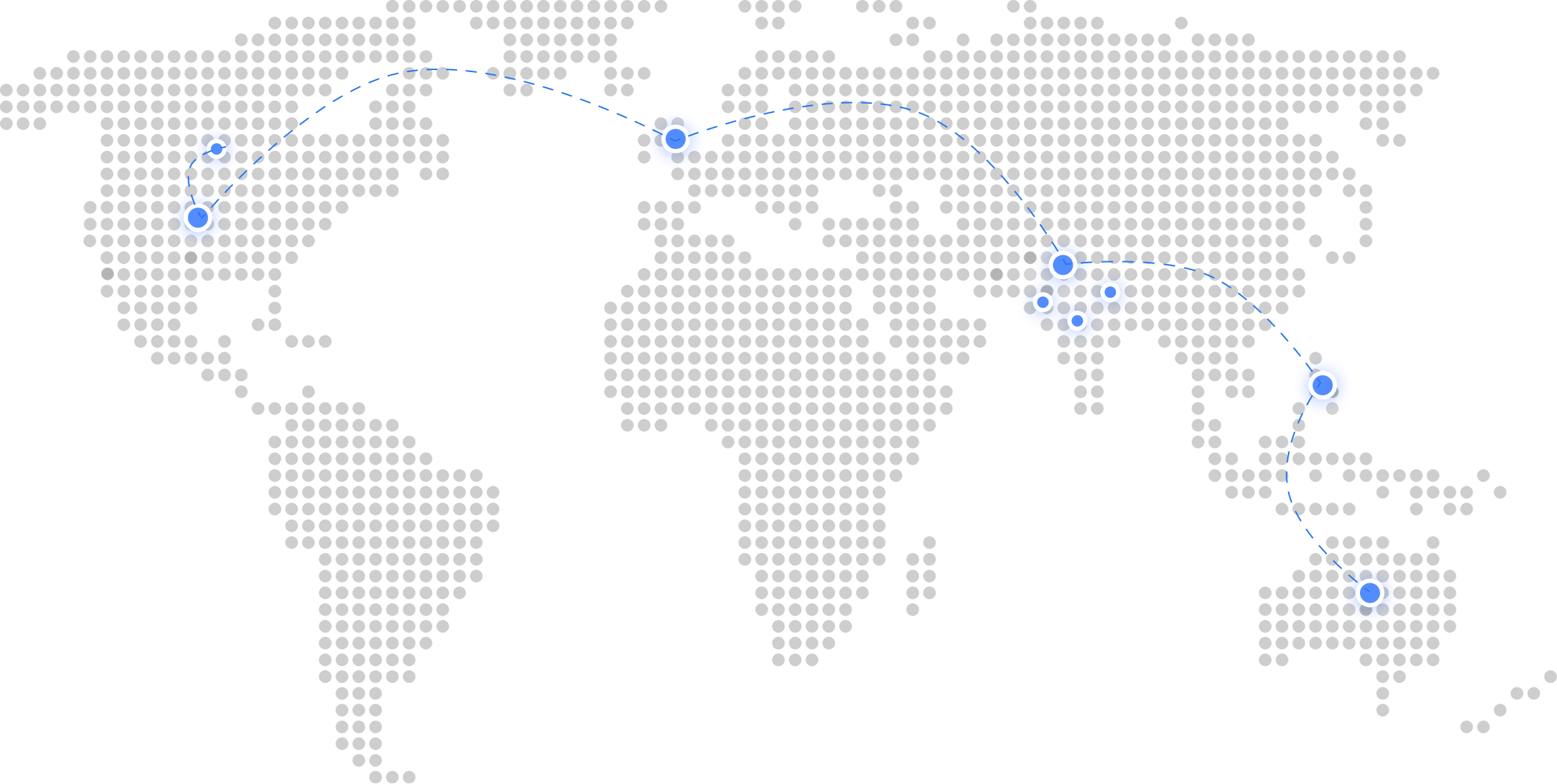 Global presence world map